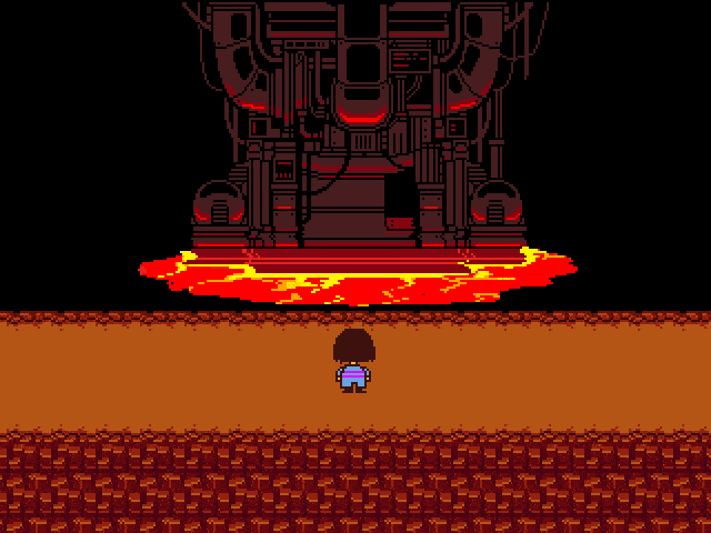 An image showing the player in the hotlands location
